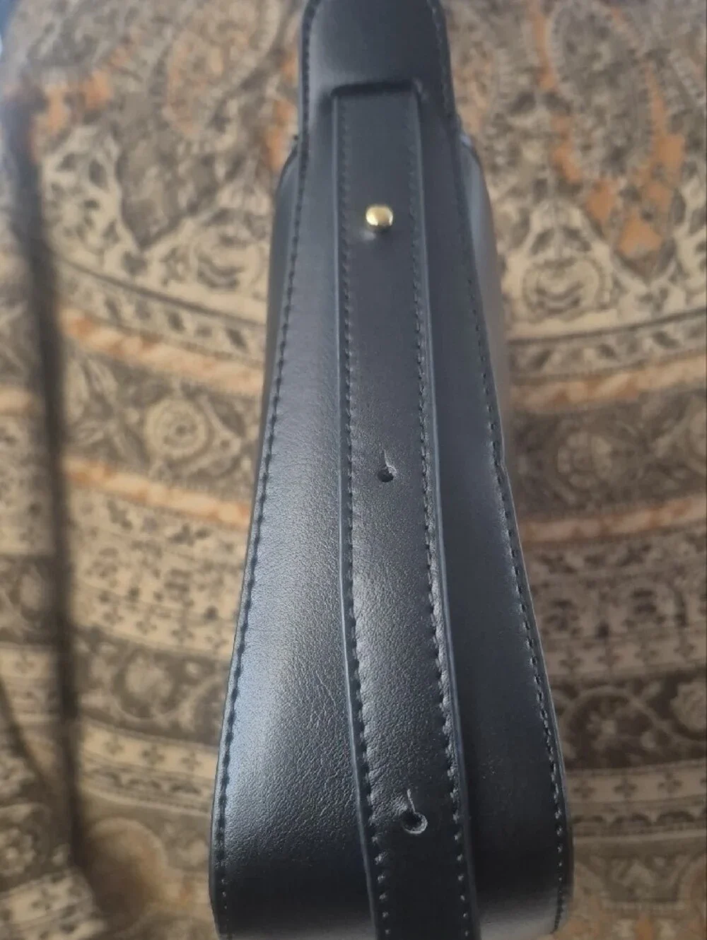 Rachel Zoe Black Leather Crescent Shoulder Bag